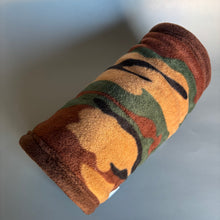 Load image into Gallery viewer, Camo mini set. Tunnel, snuggle sack and toys. Fleece bedding. Hedgehog fleece tunnel and pouch.