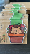 Load image into Gallery viewer, Magnetic hedgehog bookmark. Hedgehog plant bookmark.