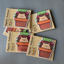 Load image into Gallery viewer, Magnetic hedgehog bookmark. Hedgehog plant bookmark.