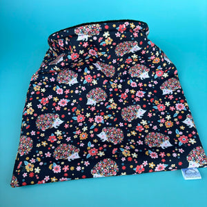 LARGE flower hedgehogs snuggle sack. Snuggle pouch for guinea pigs