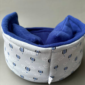 LARGE Hot air balloon cuddle cup. Pet sofa. Guinea pig bed. Pet beds. Fleece bed. Fleece sofa. Pet sofa.