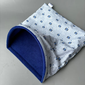 LARGE Hot air balloon mini set. LARGE size tunnel, LARGE snuggle sack and toys. Fleece bedding.