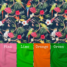 Load image into Gallery viewer, LARGE Tropical Jungle snuggle sack. Snuggle pouch for guinea pigs