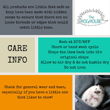 Load image into Gallery viewer, Halloween donuts snuggle sack. Sleeping bag for hedgehogs or guinea pigs. Fleece lined.