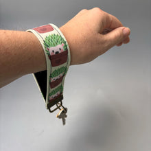 Load image into Gallery viewer, Cactus hedgehog wristlet keychain. Hedgehog keyring.