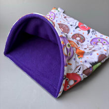 Load image into Gallery viewer, LARGE Halloween donuts snuggle sack. Snuggle pouch for guinea pigs