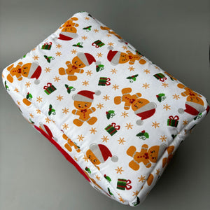 LARGE Christmas gingerbread man cosy bed. Cosy cuddle Cube. Snuggle house. Fleece hidey. Padded house for guinea pig.