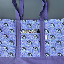 Load image into Gallery viewer, Happy Quills shopping bag. Reusable tote bag. Pet lover bag.