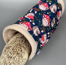 Load image into Gallery viewer, Hedgehogs with Mushroom Hats full cage set. Corner house, snuggle sack, tunnel set for hedgehogs